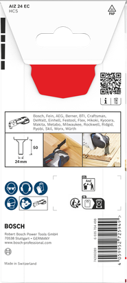 Bosch puidulõikeketas AIZ 24 EC 24×50 mm.